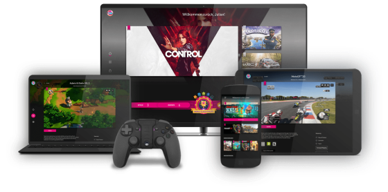 Deutsche Telekom’s Magenta Gaming Service running on various devices.